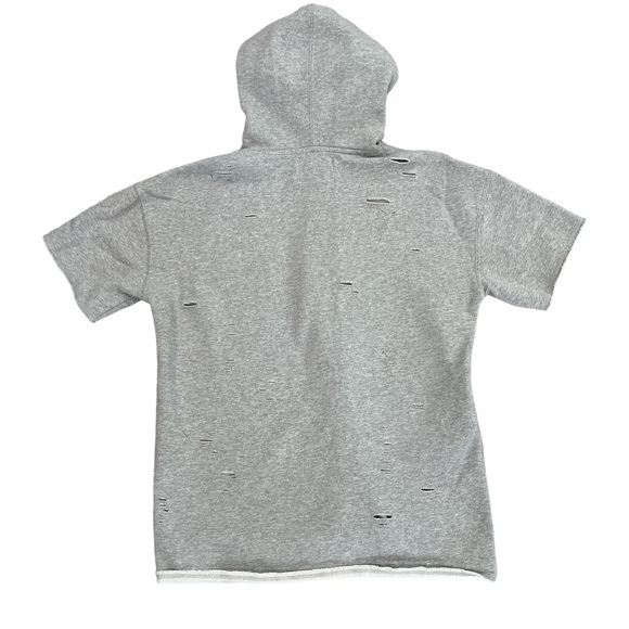 Men’s Pacsun Short Sleeve Distressed Hoodie - Picture 4 of 6
